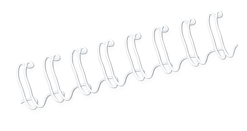 Fellowes Binding Coil 34 Loop Wire 12mm White 100 box
