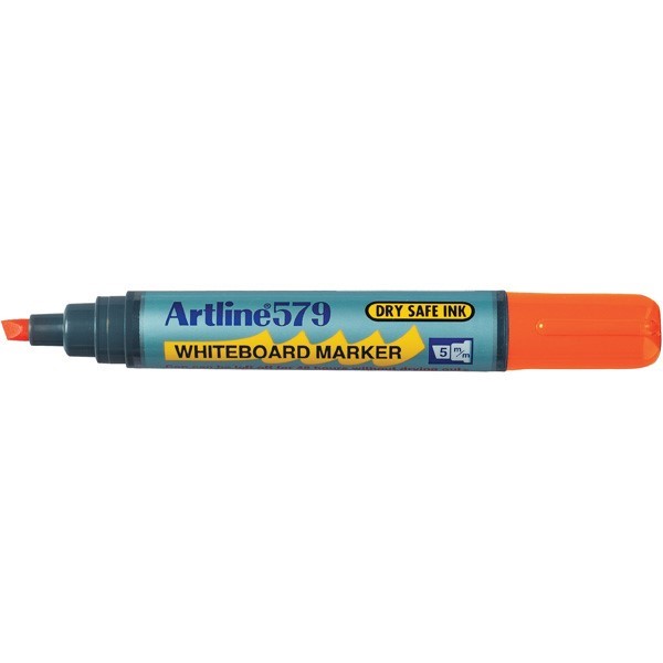 Artline 579 Chisel Whiteboard Marker Orange 12 per Box