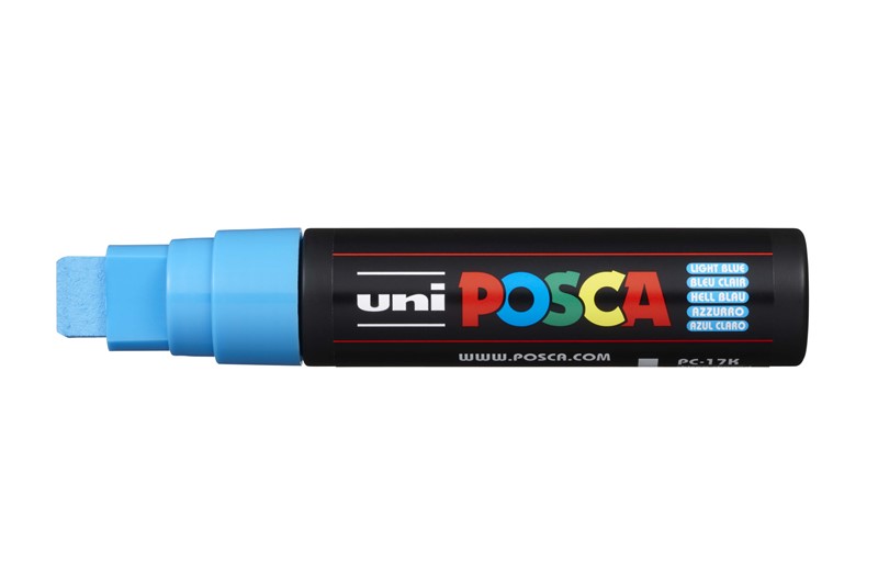 Uni Posca Marker Chisel Point Blue 15mm