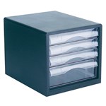 Esselte Desktop Filing Drawers 4D A4 Black Clear