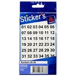 Avery Multi Purpose Number Stickers 00 to 99 White