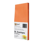 Quill Colour DL Envelope XL Orange 25 Pack
