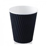 Detpak Ripple Cup 227mL Black 40 Pack