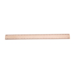 Wooden Ruler 30cm Polished Each