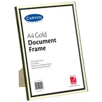Carven Certificate Frame A4 Desk Wall Mountable Gold