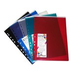 Colby Binder Pocket with Zip A4 Clear