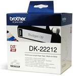 Brother DK22212 Label Roll 62mmx1524m White