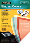 Fellowes Binding Covers Pvc 200 Microns A4 Clear 100 Pack