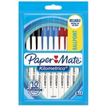 Paper Mate Kilometrico Capped Ballpoint Pen 10 Pack