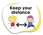 Sign Outdoor Memory Joggers Social Distance