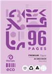 Olympic Eco Grid Book A4 10mm 96 Page 10 per Pack