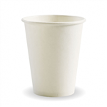 BioPak Wall Cup Single 8oz White 50 Pack 20 per Carton
