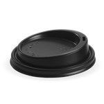 Biopak Lid 8to20oz Bioplastic 90mm Large Black Pk50 20 per Carton