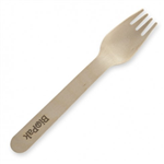 Biopak BioCutlery Wooden Fork 16cm Natural Pk100 10 per Carton