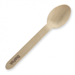 Biopak BioCutlery Wooden Spoon Coated 16cm 100 Pack