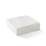 Biopak BioNapkins Cocktail Embossed Corner 2Ply White