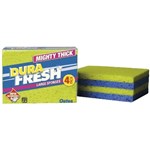 Oates Dura Fresh Thick Sponge 15x11x12mm 4 Pack