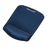 Fellowes Mouse Pad Plush Touch Wrist Rest Blue