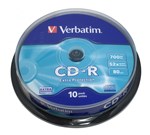 Verbatim 41846 CDR 52x 80min 700mb 10 Pack