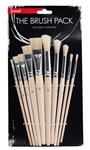 Jasart Paint Brushes 0299670 Assorted Pk10