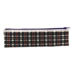 Celco Pencil Case Tartan 1 Zip Large 340x100mm Multicolour