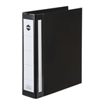 Marbig Ring Binder Deluxe A4 3D Ring 50mm Black 12 per Box