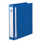 Marbig Deluxe Binder Large Capacity A4 4D Ring 38mm Blue 12 per Box