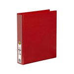 Marbig Clearview Insert Binder A4 2D Ring 38mm Red 12 per Box