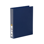 Marbig Clearview Insert Binder A4 3D Ring 38mm Blue 12 per Box