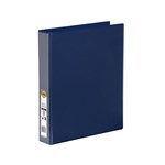 Marbig Clearview Insert Binder A4 3D Ring 38mm Blue 12 per Box