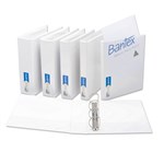 Bantex Insert Binder A4 3D Ring 19mm White 12 per Box