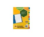 Marbig Dividers 10 Insert Tab A4 Manilla Coloured