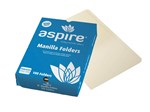 Aspire Manilla Folder Foolscap Buff 100 Box