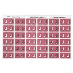 Avery Colour Coding Labels J Side Tab Mauve 180 Pack