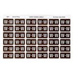 Avery Colour Coding Labels W Side Tab Brown 180 Pack
