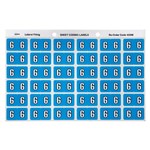 Avery Colour Coding Labels 6 Side Tab Blue 180 Pack