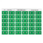 Avery Colour Coding Labels 4 Side Tab Light Green 180 Pack