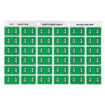 Avery Colour Coding Labels 4 Side Tab Light Green 180 Pack