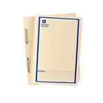 Avery Spring Action File Buff with Blue Print 25 Pack