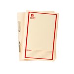 Avery Spring Action File Buff with Red Print 25 Pack