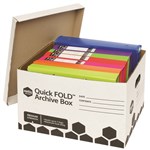 Marbig Archive Box Quickfold with Lid White 20 Box