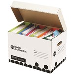 Marbig Binder Box Super Strong Black and White 5 Pack