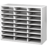 Fellowes Literature Sorter 24 Compartments Grey