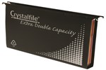 Crystalfile Suspension Files Extra Foolscap Black 10 Box