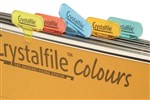 Crystalfile Tabs Rainbow 11365C Assorted 50 Box
