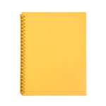 Marbig Display Book Refillable A4 Yellow 20 per Pack