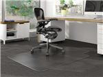 Marbig Chairmat PVC Keyhole Low Pile Carpet Clear