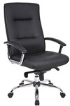 YS Georgia Executive Chair with Arms PU Black