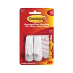 Command Self Adhesive Medium Hook White 2 Pack