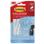 Command 17006 Hook Mini Clear 6 Pack